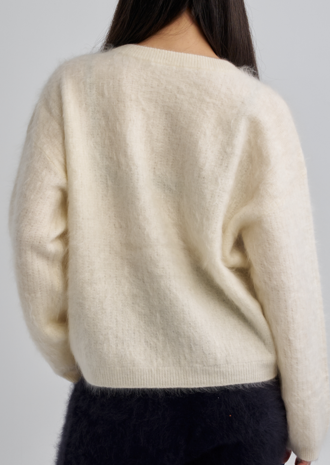 BRUSHED CASHMERE SWEATER CREW NECK