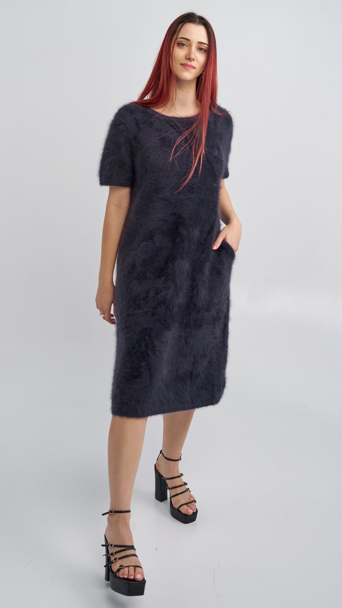 RACCOON FUR DRESS